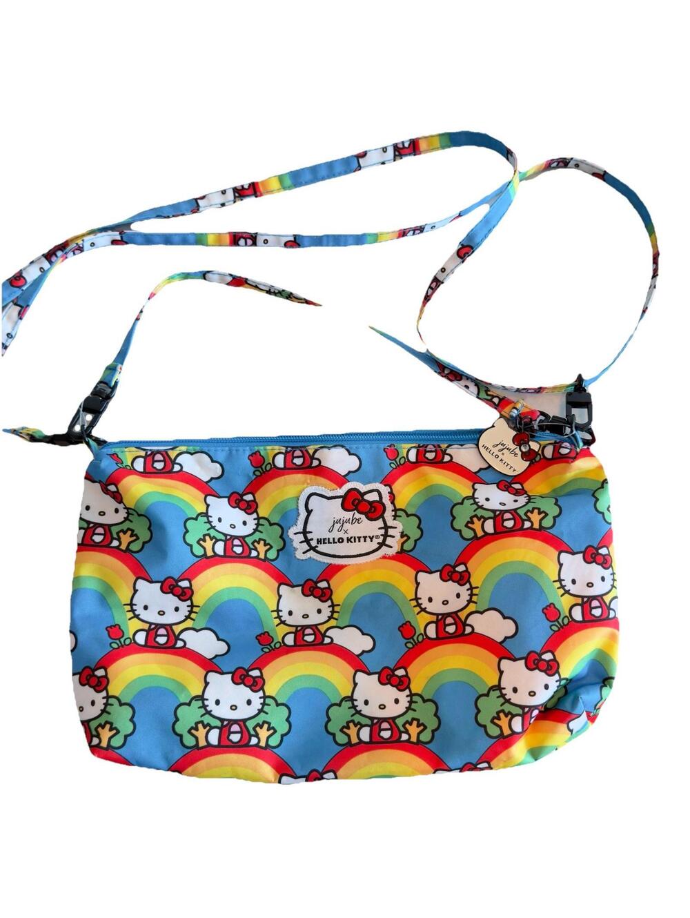 Sanrio‎ X Jujube Hello Kitty Rainbow Multi Way Handbag Crossbody Be Quick 11x7"
